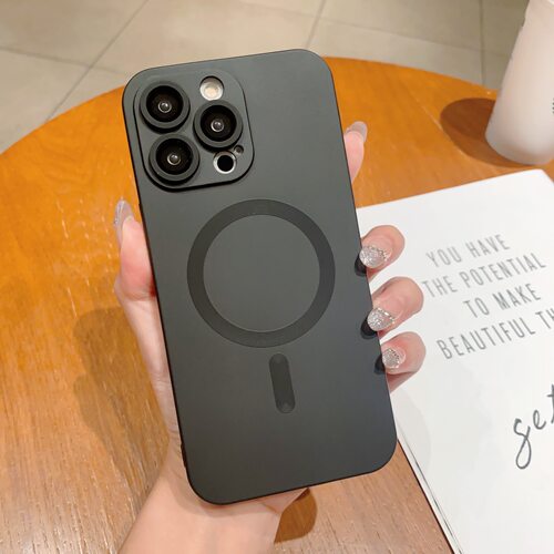 磁吸喷油TPU带镜头膜适用苹果16promax手机壳新款iphone15高级感全包防摔14promax