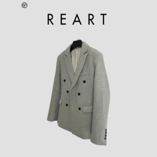 24AW wool oasi羊毛尼双排扣西装 breasted suit double REART