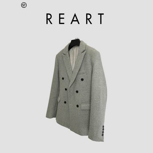 REART 24AW oasi羊毛尼双排扣西装/double breasted wool suit