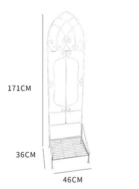 庭院铁艺爬藤架花架围栏阳台花园篱笆栅栏户外铁线莲攀爬植物支架