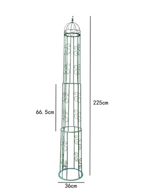 庭院花园复古花架圆柱形月季铁线莲爬藤支架户外植物藤蔓攀爬架