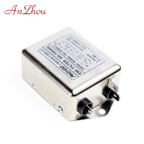 上海安州AN-10A4HL 20A 250VAC 单相交流电源滤波器DNF05-H-10A