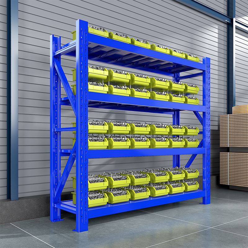现货重型仓库仓储货架加厚中型储物架金属五金置物架库房货物多层