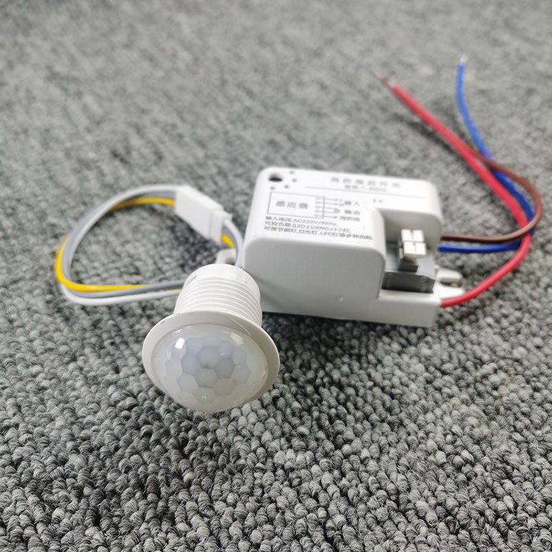 红外人体感应开关220V智能光控延时楼道楼梯过道自动人走灯灭10