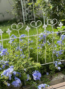 户外花园花坛隔断围栏栅栏挡板篱笆庭院装饰花架铁线莲爬藤架铁艺