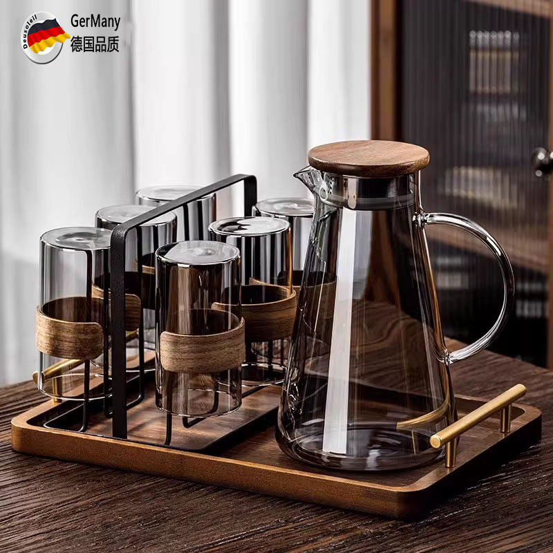 德国新款耐高温高级感玻璃杯套装