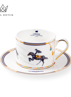 RoyalDutch上海环球马术冠军赛特别定制纪念款骨瓷咖啡杯碟礼盒