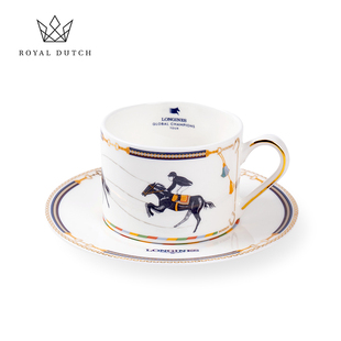 RoyalDutch上海环球马术冠军赛特别定制纪念款 骨瓷咖啡杯碟礼盒
