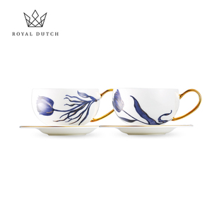 RoyalDutch皇家荷兰花源梦境骨瓷咖啡杯欧式 下午茶杯碟男女生礼物