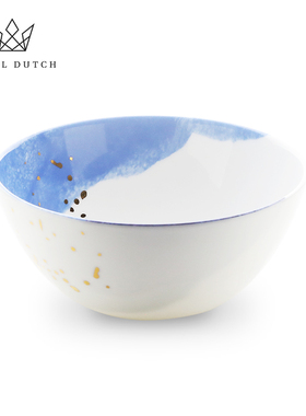 RoyalDutch皇家荷兰水与餐桌骨瓷餐具碗盘饭碗沙拉碗高档精致礼物
