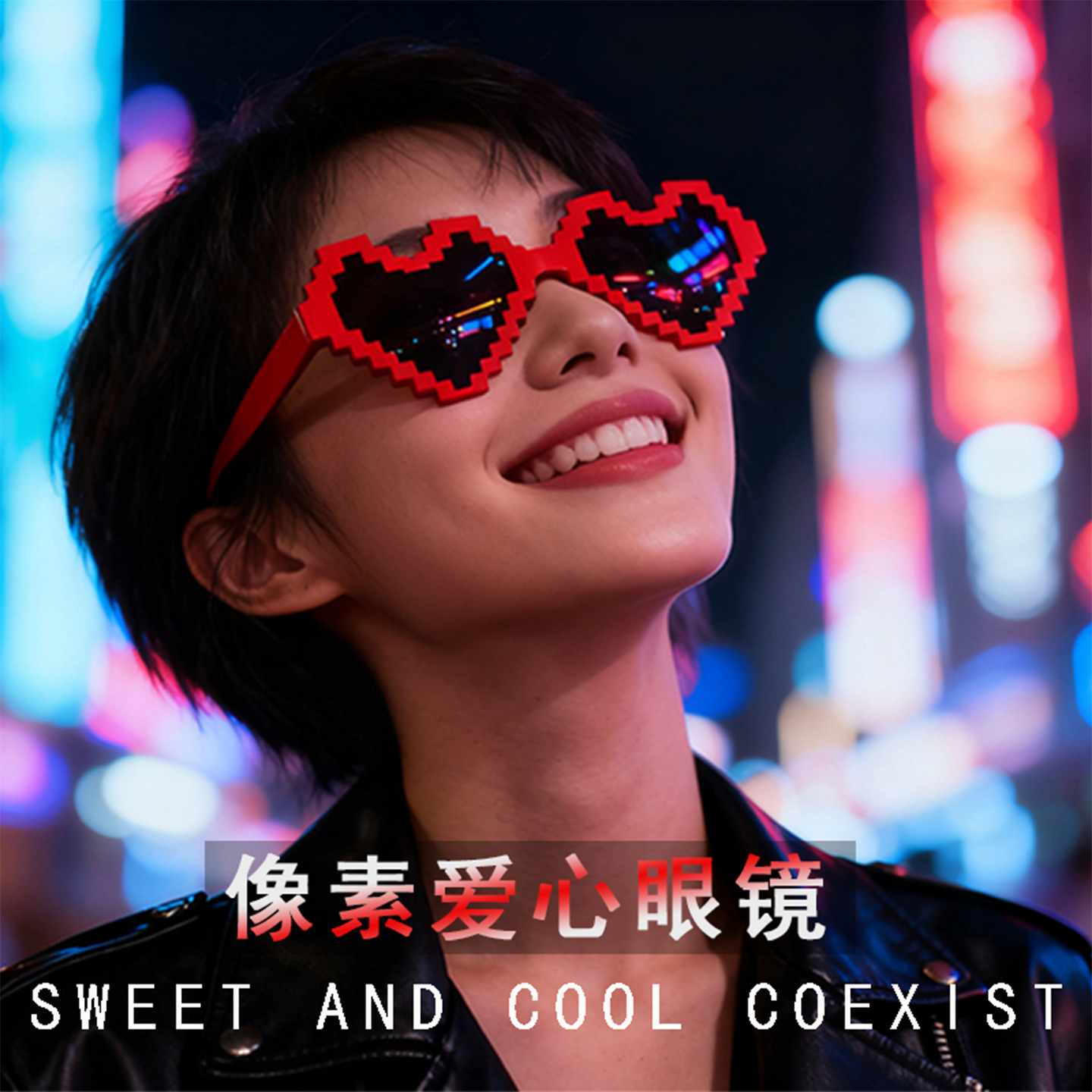 欧美复古爱心太阳镜桃心网红明星同款潮遮阳时尚可爱个性墨镜男女