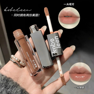 kobeleen双头唇釉水光丝绒雾面显白口红滋润少女唇泥化妆品批发