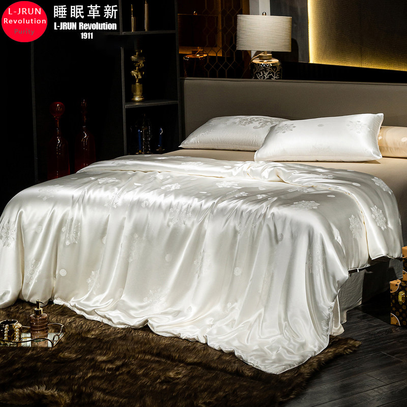 出口日本蚕丝被100%桑蚕丝被子冬被加厚保暖二合一子母被结婚被芯