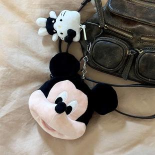 迪士尼米奇零钱包挂脖迷你小包女款2025年新款轻薄小巧包包挂件