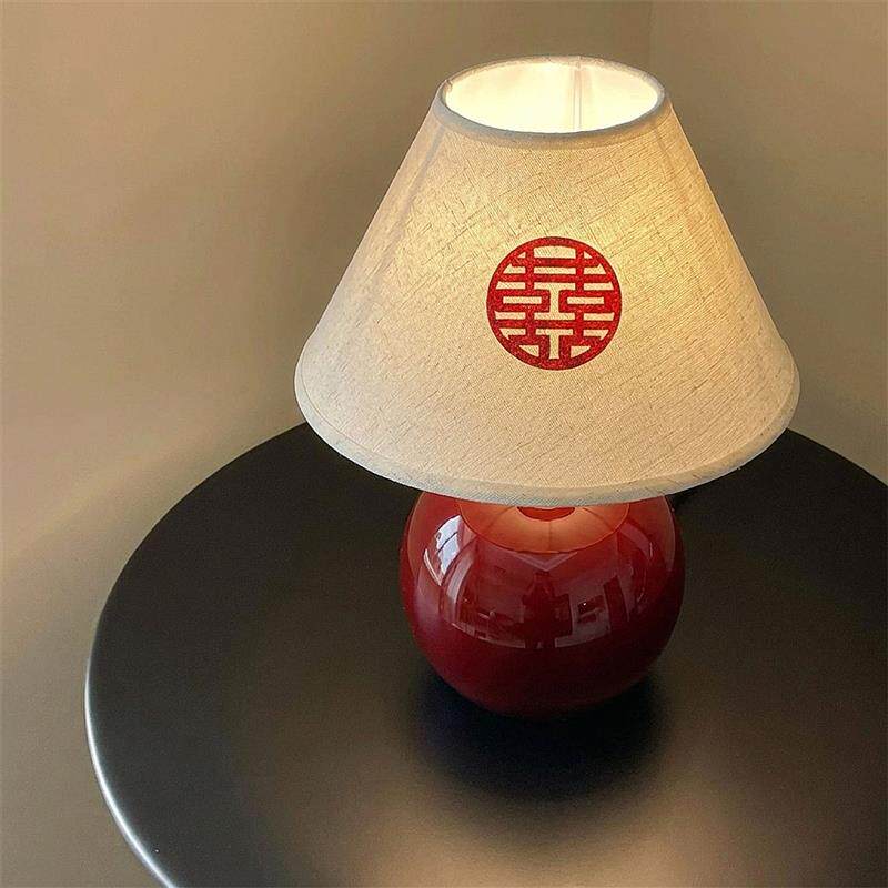 复古结婚长明灯一对婚房床头台灯新娘陪嫁灯新婚喜庆布置订婚礼物
