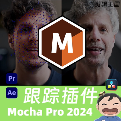达芬奇/ae/pr摩卡跟踪插件mocha pro2024汉化中文版Win/MAC/adobe