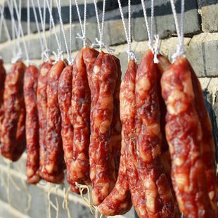 江西香肠咸甜味赣南风味风干原味手工腊肠日晒咸香腊味香肠腊肉
