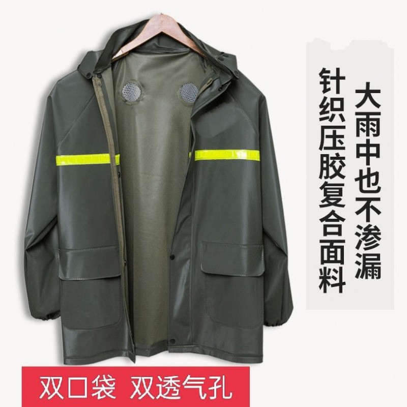 上半身雨衣加厚防水上衣单件电动车摩托车男女采茶干活防爆雨