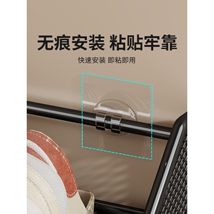 悬挂鞋架门后鞋子收纳架玄关墙面免打孔放鞋架壁挂式透气鞋子放