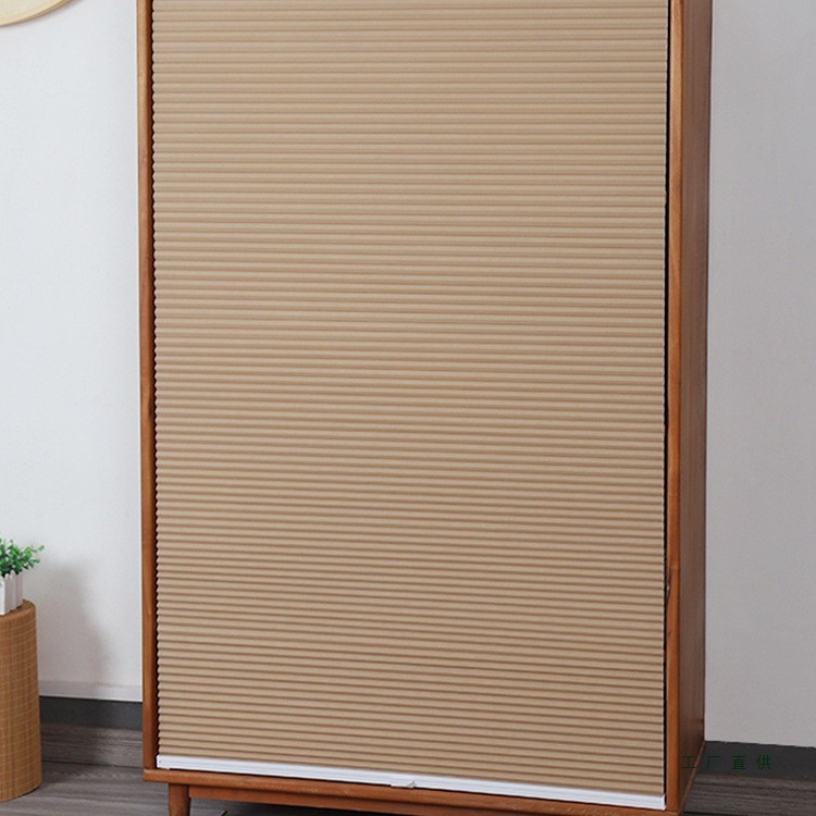 千传柜子遮挡帘高级感无门衣柜书柜橱柜杂物防尘帘遮丑防晒帘柜门