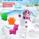 四季 雪假雪雪白色儿童玩具堆雪人冰雪城市玩具