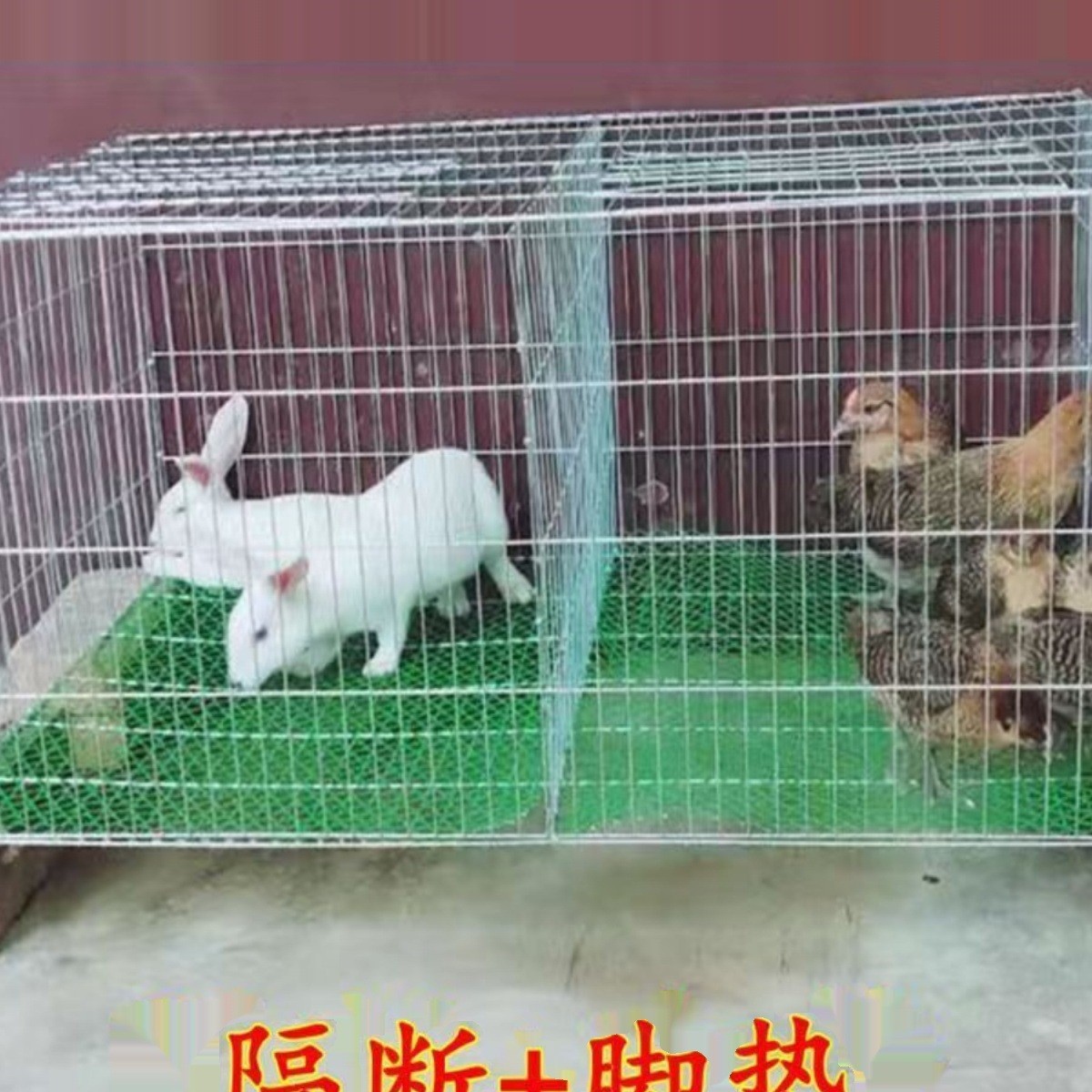 加密加粗兔笼鸡笼鸭笼鹅笼鸽子笼宠物笼镀锌防腐铁丝养殖笼运输笼