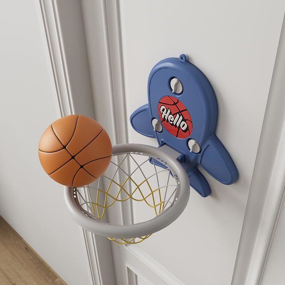 篮球投篮框室内挂式宝宝儿童投篮架1到3岁婴儿家用球类玩具静音球