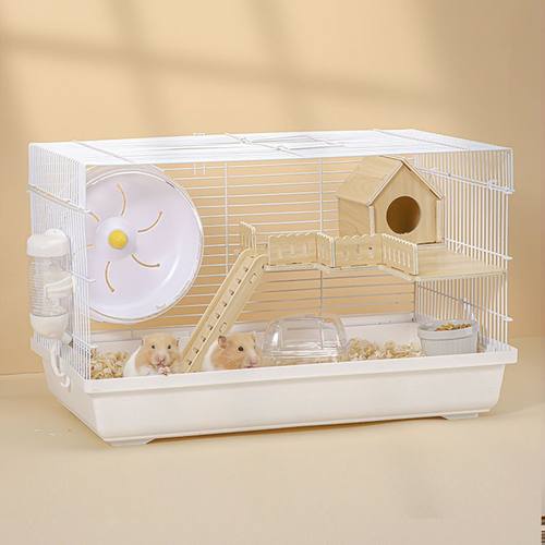 金丝熊小仓鼠笼子专用实木大空间新手全套超大别墅豪华双层特大号