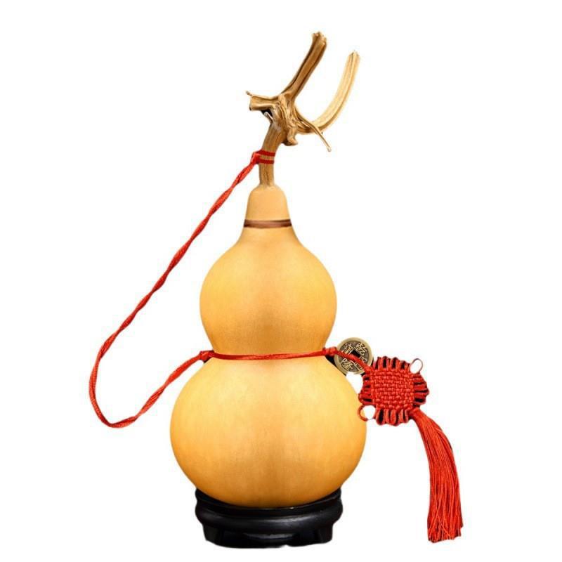 葫芦挂件开口门对门玄关客厅门口大原生文玩真摆件木天然葫芦车挂