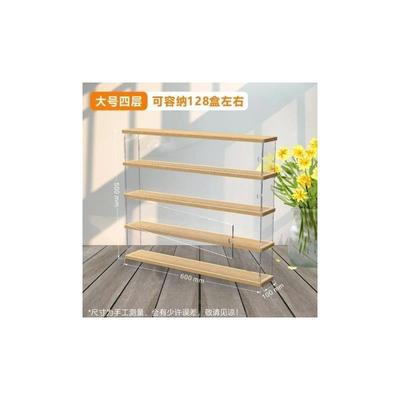 磁带收纳架实木亚克力收纳盒整理架收藏防尘展示桌面柜多层带门.
