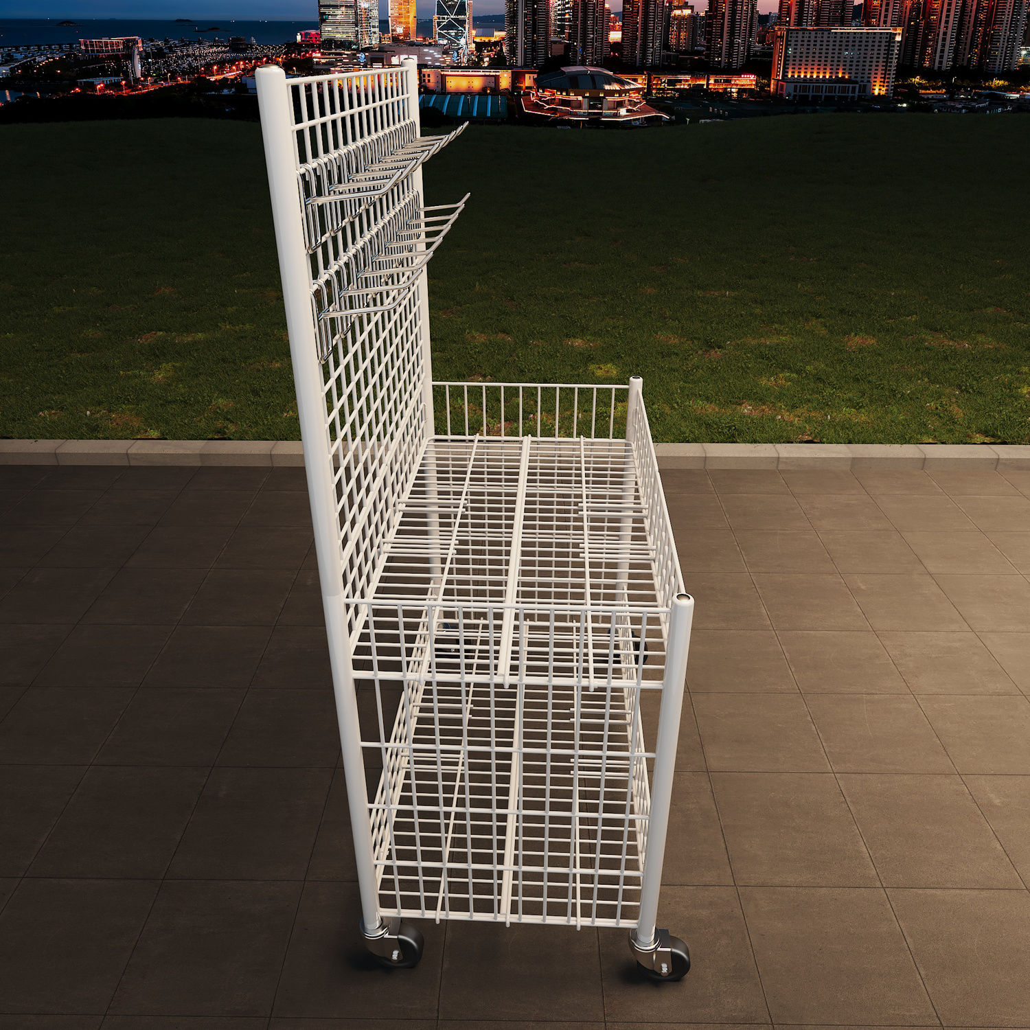 秒收摊摆摊小推车地摊夜市车手推折叠桌花车促销展示架子