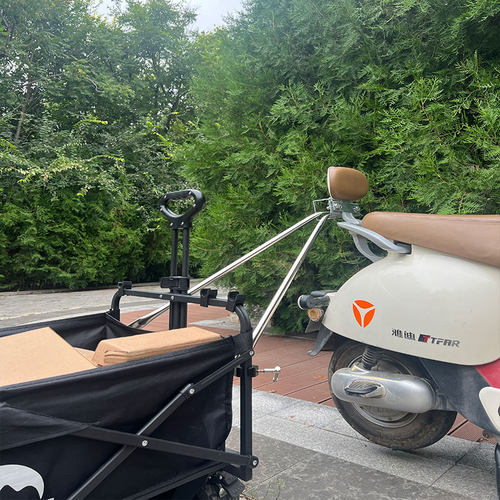 小吃车小拉车挂车后挂拖车拖挂钓鱼摩托车摆摊户外拉ll电动车露营