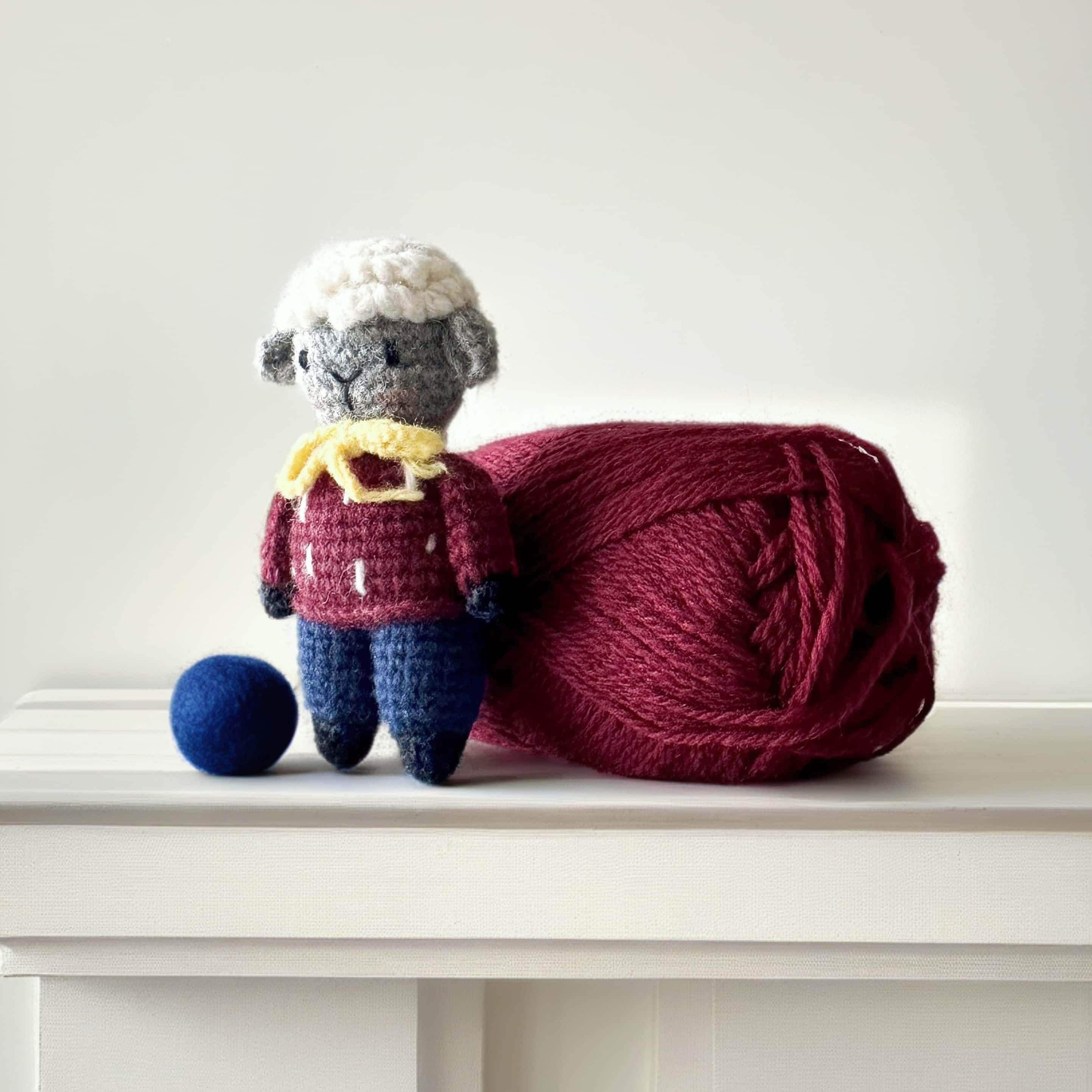 挂件小羊手工钩织原创设计土死了