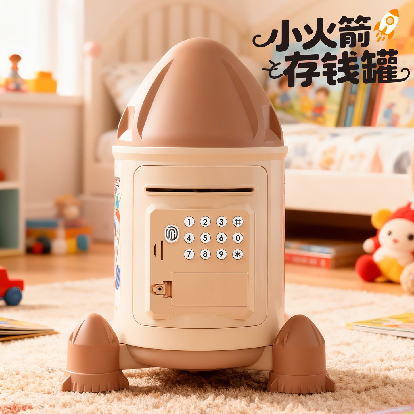儿童存钱罐2025新款只进不出可男孩女孩密码保险箱实用零钱储蓄罐