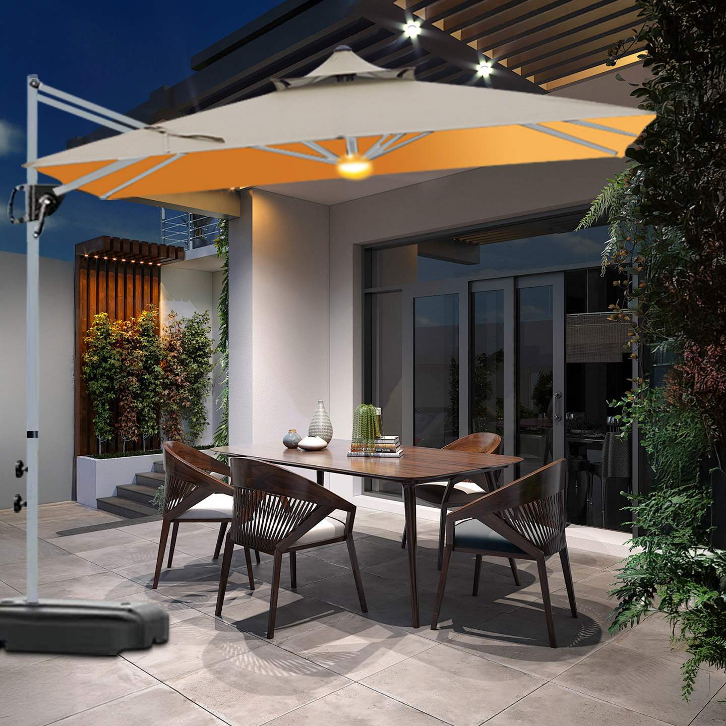 户外遮阳伞庭院伞院子露台大太阳伞咖啡馆商铺门口商用摆摊罗马伞