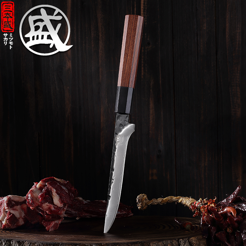日本三本盛剔骨刀锻打复合钢