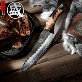 三本盛不锈钢锻打锋利免磨剔骨专用专业切肉刀卖肉剃骨分割尖刀具