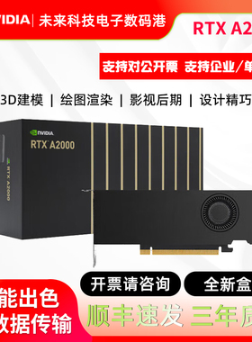 英伟达RTX A2000丽台12G盒装6G建模渲染NVIDIA专业绘图设计师显卡