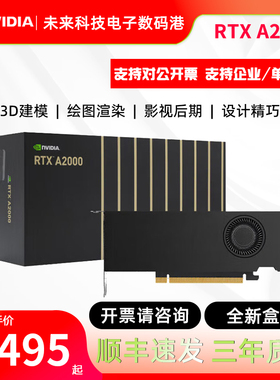 英伟达RTX A2000丽台12G盒装6G建模渲染NVIDIA专业绘图设计师显卡