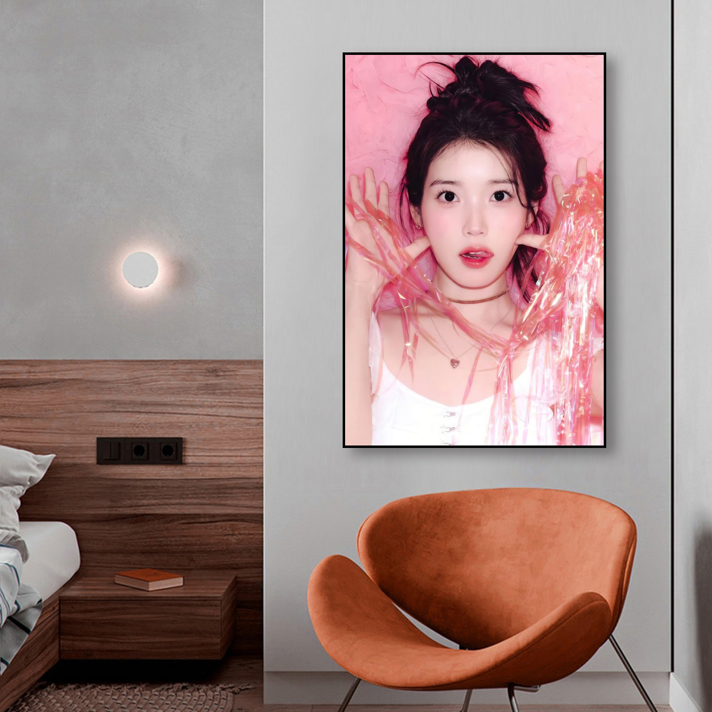 李知恩装饰画李智恩挂画女生卧室IU周边韩国美女明星歌手写真壁画
