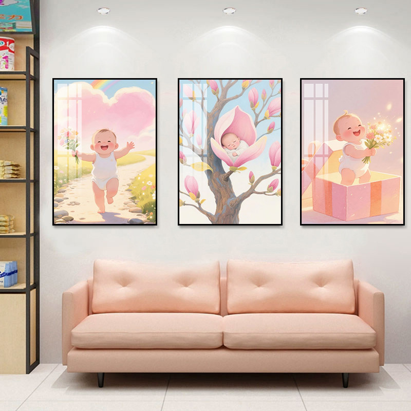 产科病房科普宣传装饰画妇产科儿童诊所挂画早孕关爱门诊母婴室画