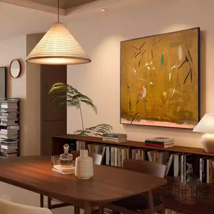 百鸟朝凤图装饰画中古风客厅沙发背景墙挂画民宿酒店卧室床头壁画