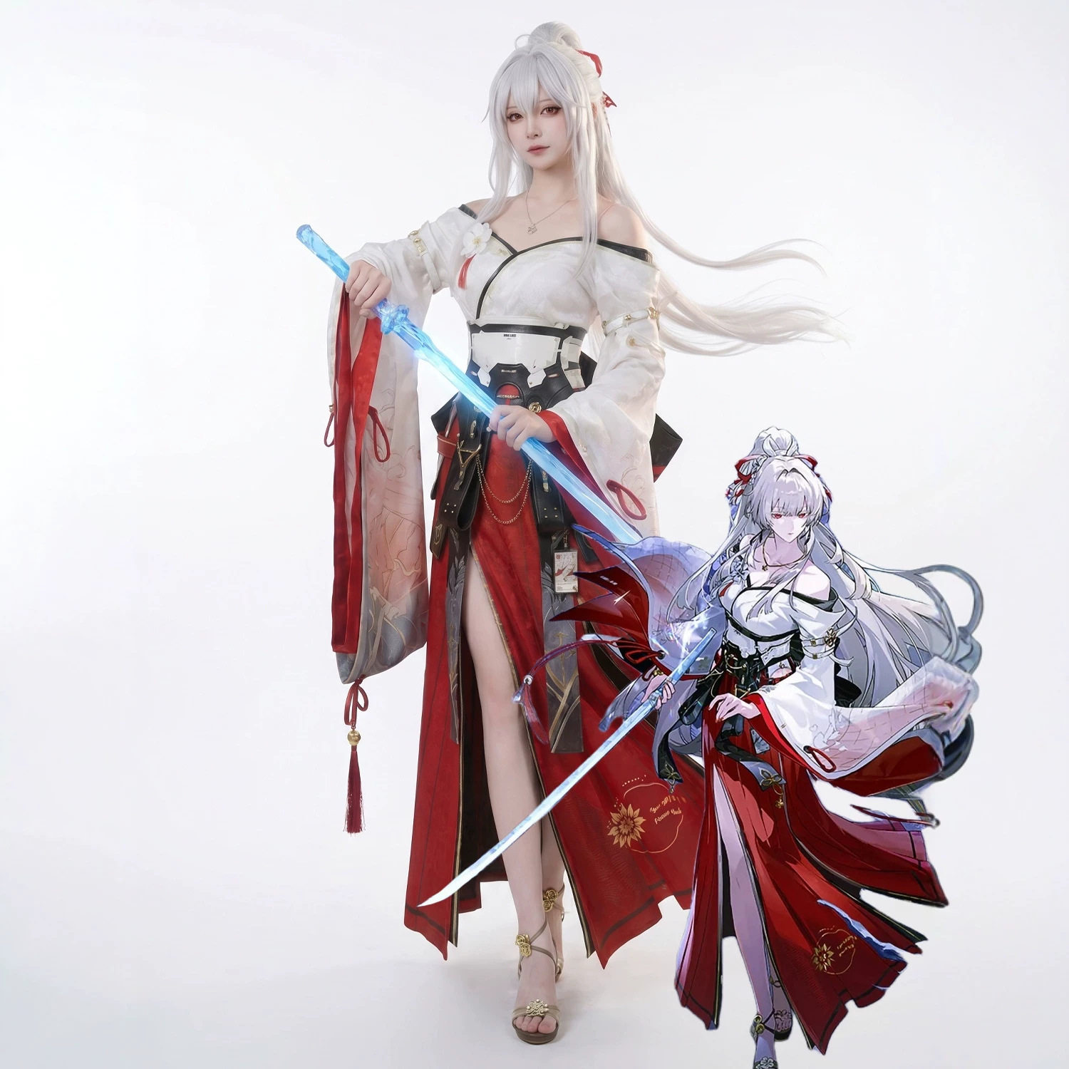 鸣潮cos服绯雪cos服古风c服鸣潮c服同款套装二次元cosplay日常表