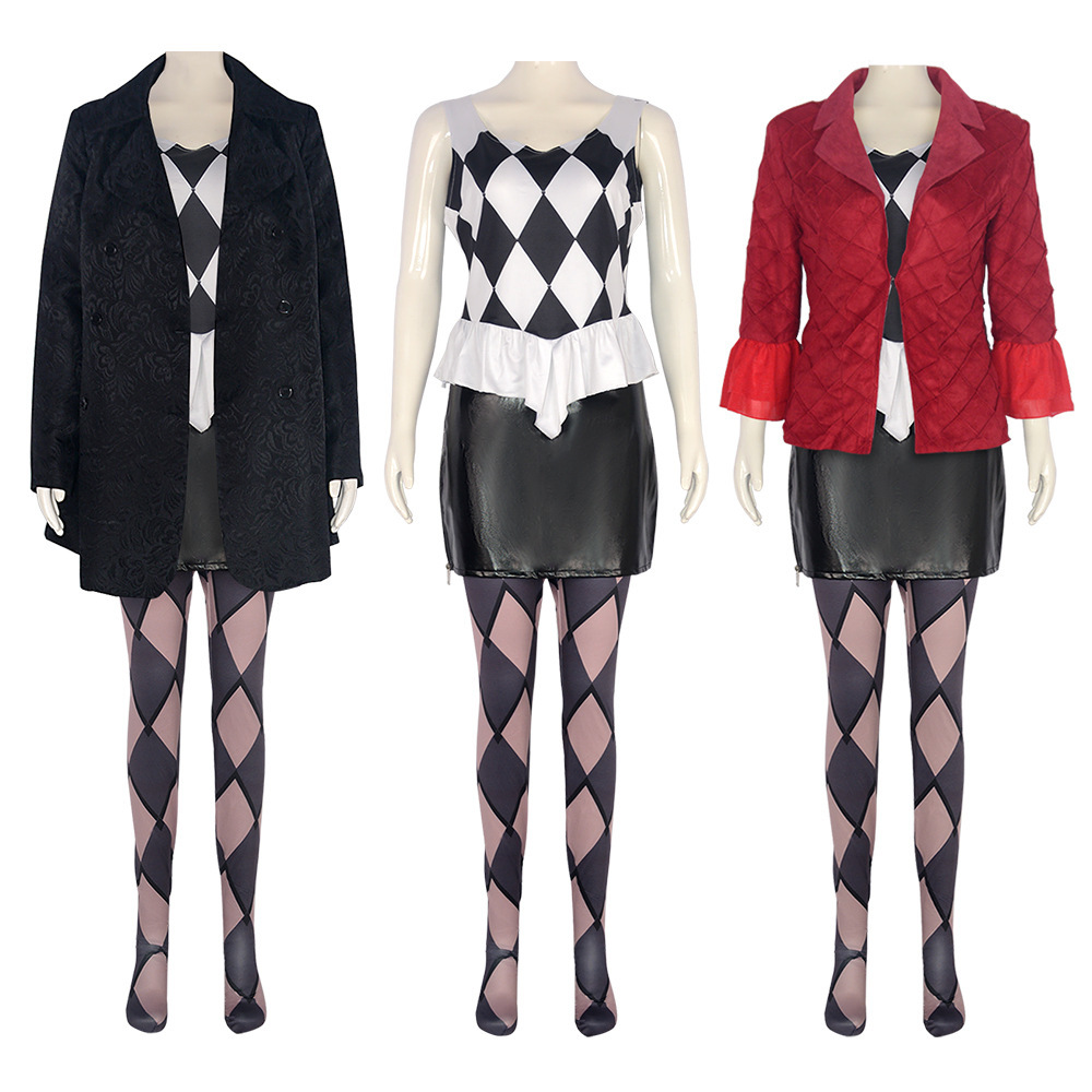 2024电影小丑2LadyGaga小丑女cos服万圣节哈莉·奎茵扮演cosplay