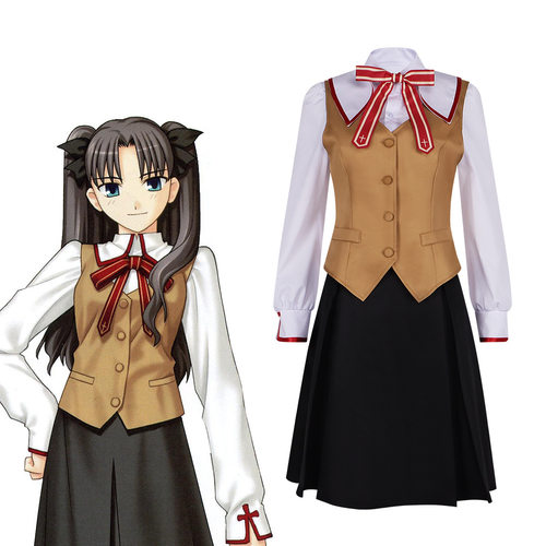 Fate/staynight命运之夜间桐樱远坂凛cos服动漫cosplay校服制服