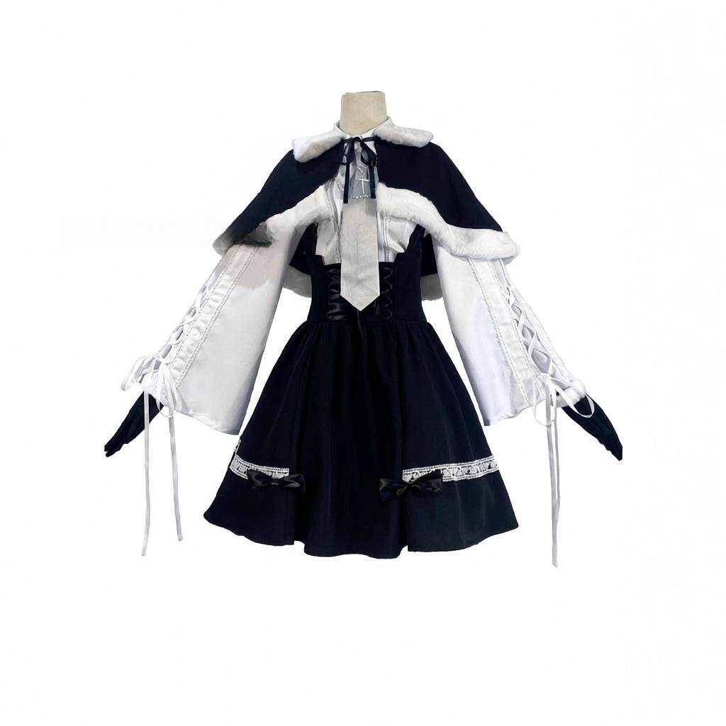 缘之空春日野穹cos穹妹冬装cos服裙子二次元冬季洋装play动漫服装