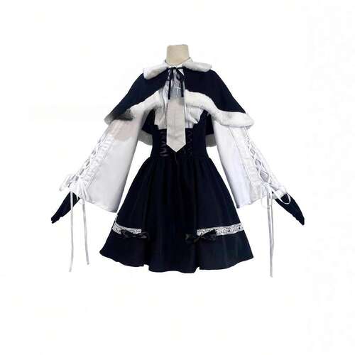 缘之空春日野穹cos穹妹冬装cos服裙子二次元冬季洋装play动漫服装
