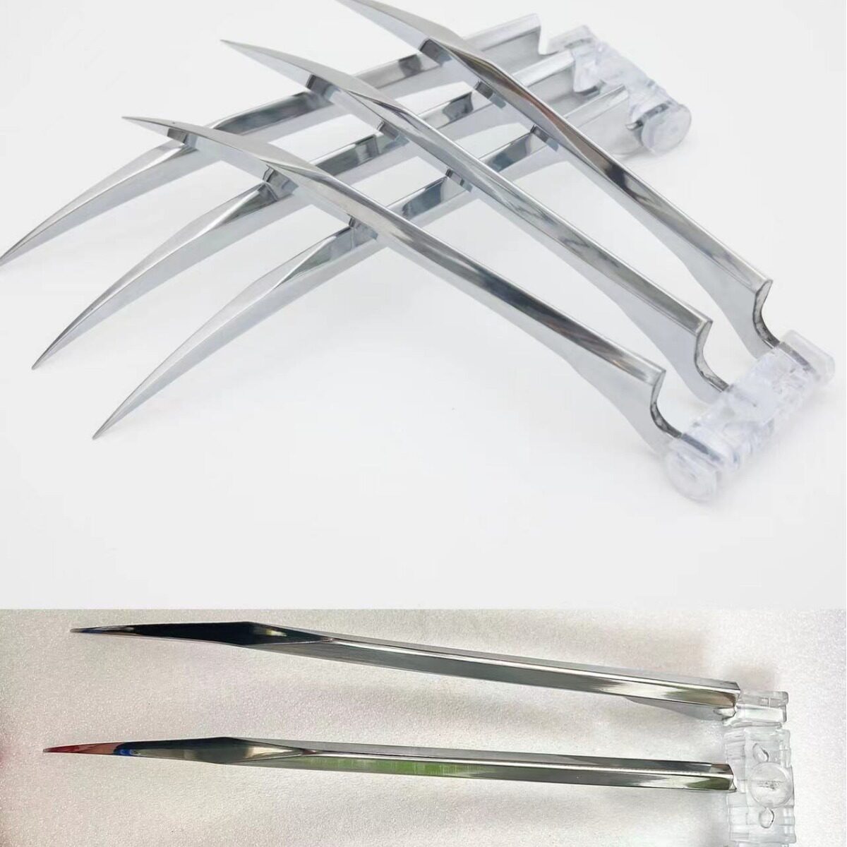 新款金属未开刃 金刚狼狼爪狼爪 1 1武器模型 X战警cosplay道具