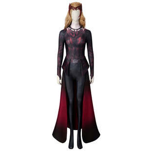 奇异博士2疯狂的多元宇宙cosplay猩红女巫旺达黑化cos服装女