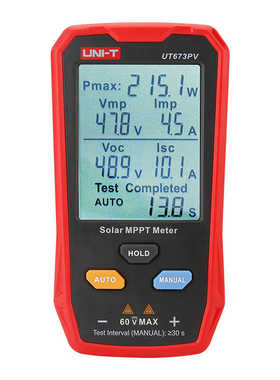 优利德UT673PV光伏组件最大功率测试仪太阳能板MPPT峰值电压电流
